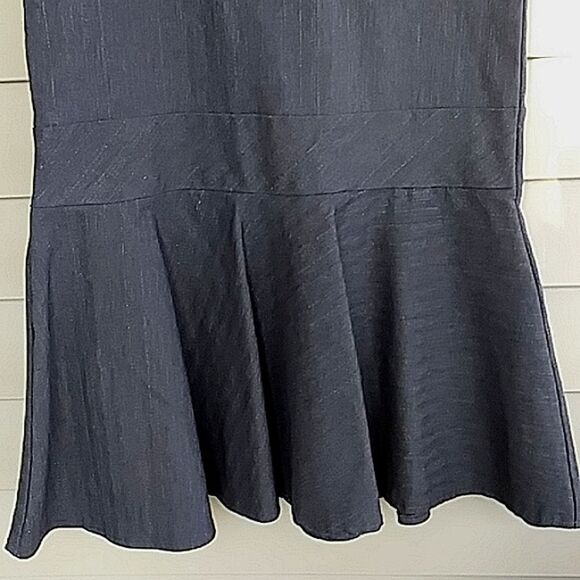 Bisou Bisou Skirt Gray Pencil with Dropped Peplum Flounce Details Qualit… - Picture 6 of 10